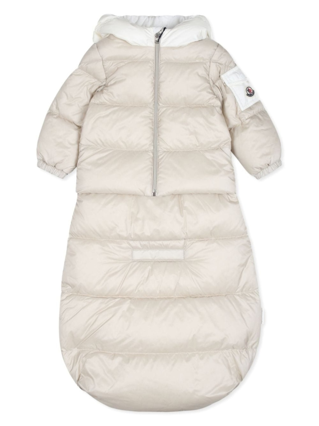 

Moncler Enfant куртка с капюшоном, нейтральный цвет