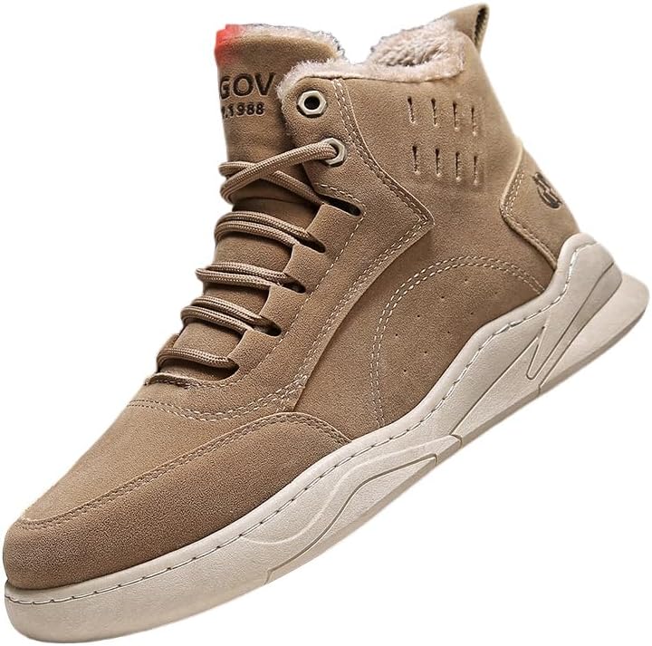 

Зимние высокие мужские спортивные кроссовки. Толстая и теплая подкладка. Противоскользящая подошва из ПВХ. Приятная текстура поверхности обуви Clolinde, хаки