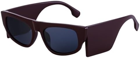 

Женские солнцезащитные очки в узкой оправе, модные солнцезащитные очки с широкими дужками для активного отдыха, путешествий и велоспорта, защита от ультрафиолета UV400 MTZJH, Brown Red