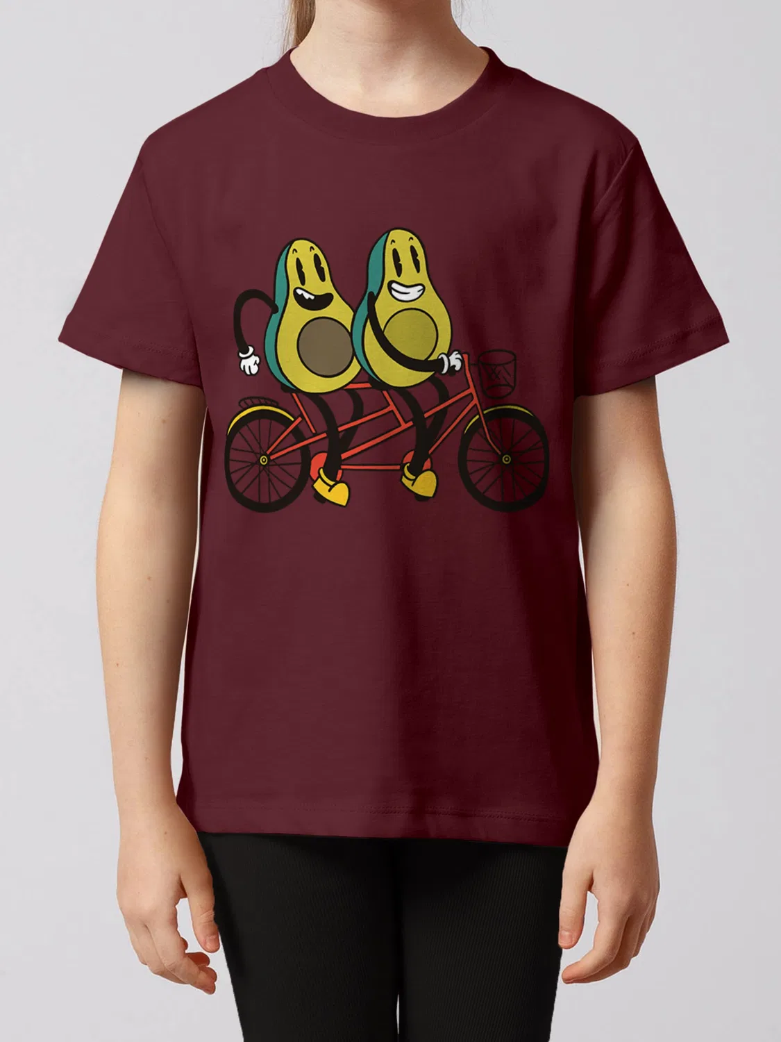 Футболка 'Avocado Fahrrad' Watabout.Kids, Bordeaux — фото 2