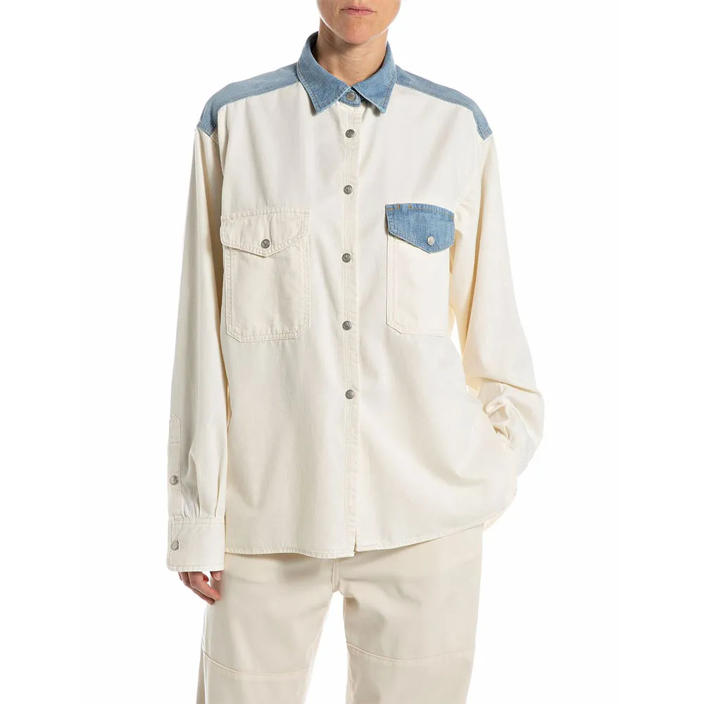 

Рубашка с длинным рукавом Replay W2Z1.000.10363, белый