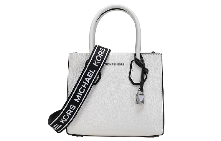 

MICHAEL KORS Кожаная сумка-баул через плечо малого размера женская белая