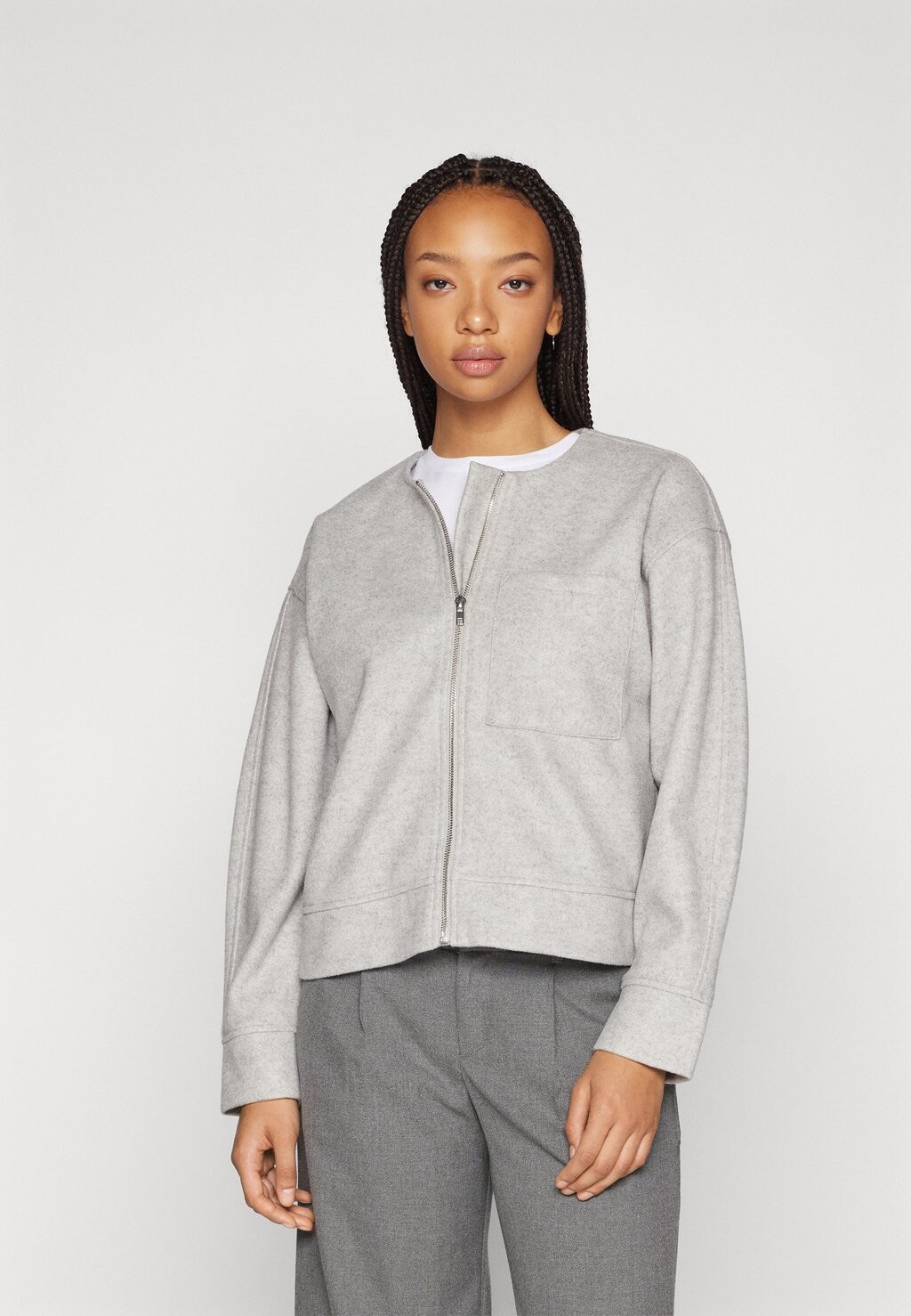 

Легкая куртка GIA JACKET Pieces, цвет light grey melange