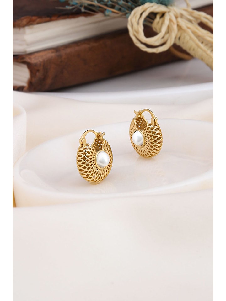 

Позолоченные серьги с жемчугом L'Atelier de Gaia