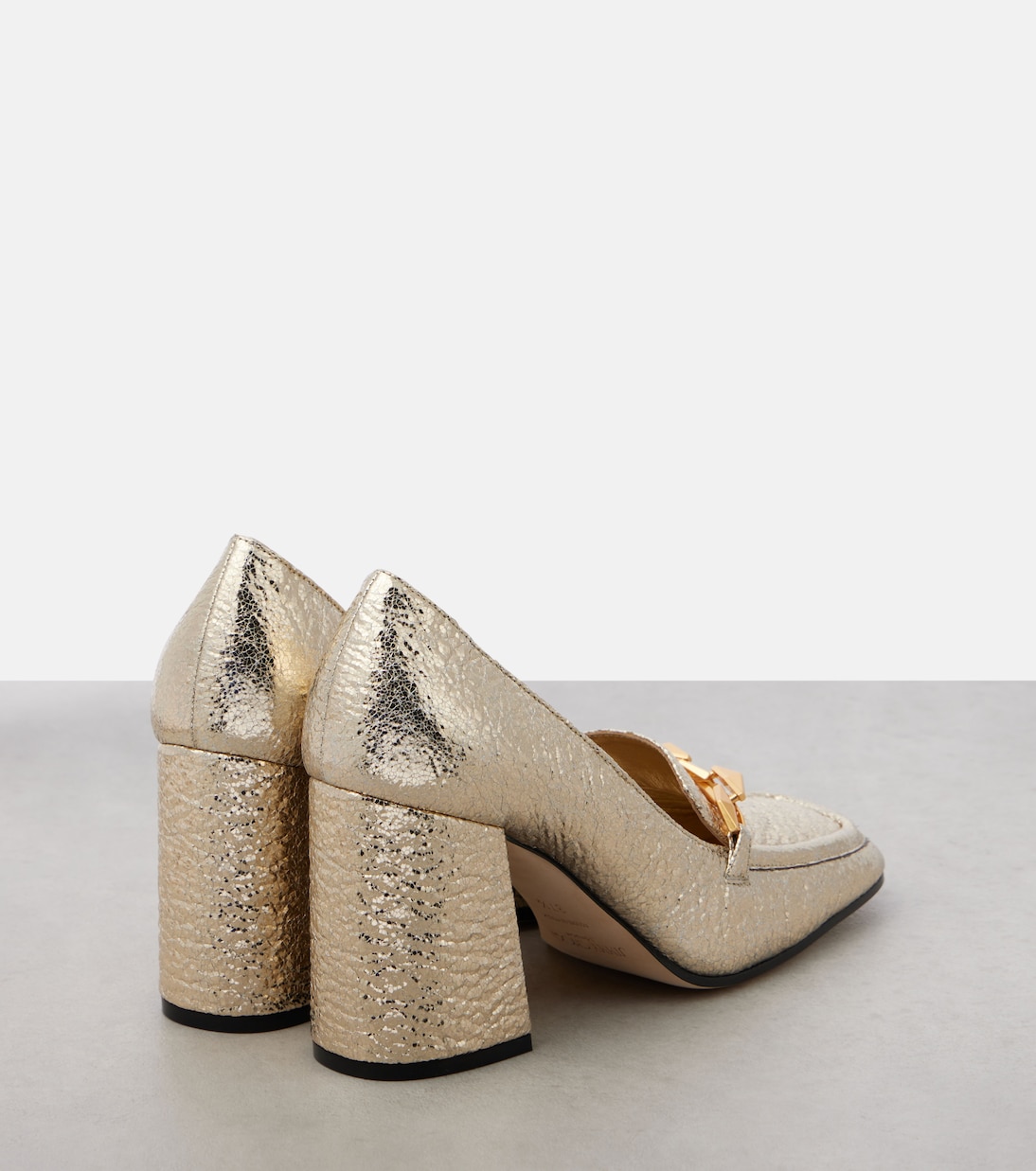 Туфли-лоферы Diamond Tilda 80 Jimmy Choo, золотой — фото 2