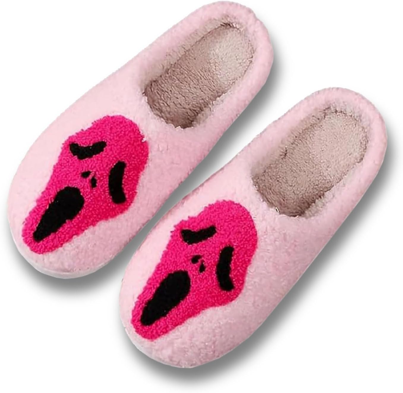 

Рождественские тапочки Titype, милые праздничные тапочки, теплые домашние тапочки для женщин и мужчин, пушистые тапочки для улицы и дома, тапочки для спальни, домашняя обувь для дам, розовый