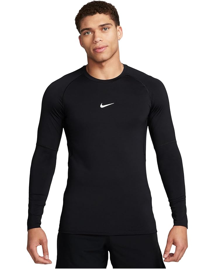 

Топ Nike Pro Dri-fit Slim Long-sleeve Fitness Top, черный/белый
