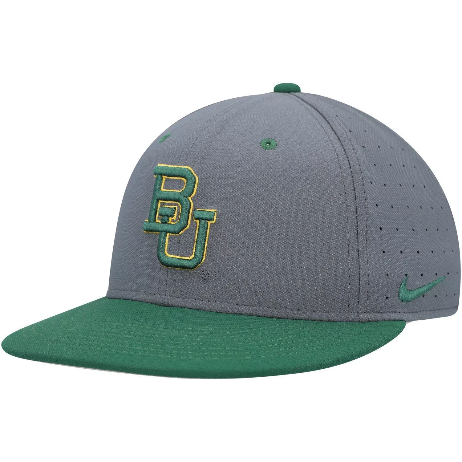 

Мужская приталенная бейсболка Nike Grey Baylor Bears Aero True Baseball Performance