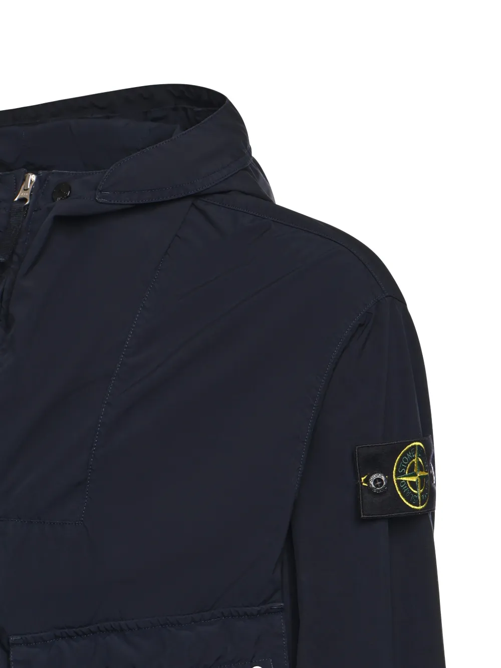 Куртка с капюшоном и клапанами на карманах Stone Island, синий — фото 3