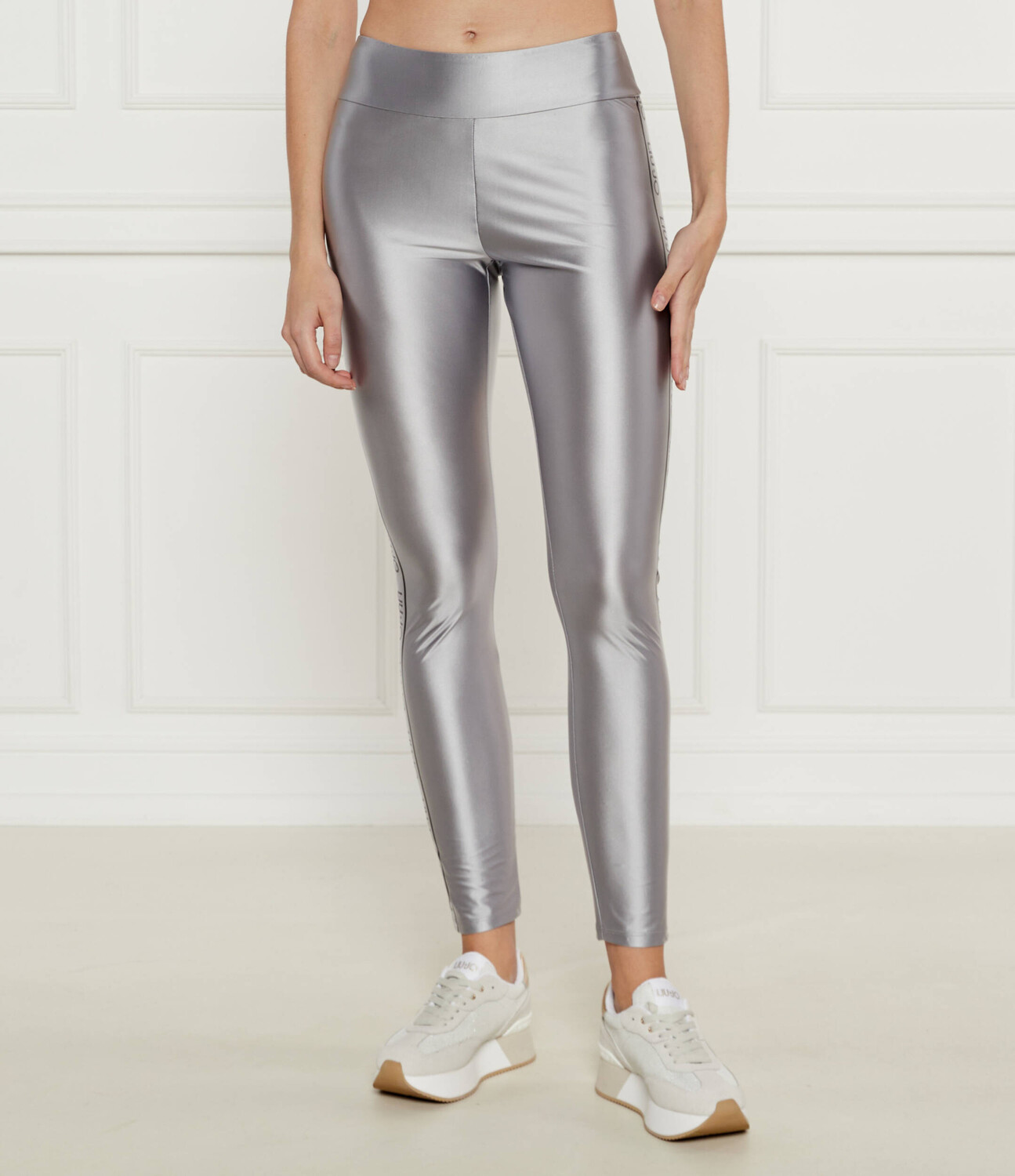 

Леггинсы Liu Jo Sport Slim Fit, серебро