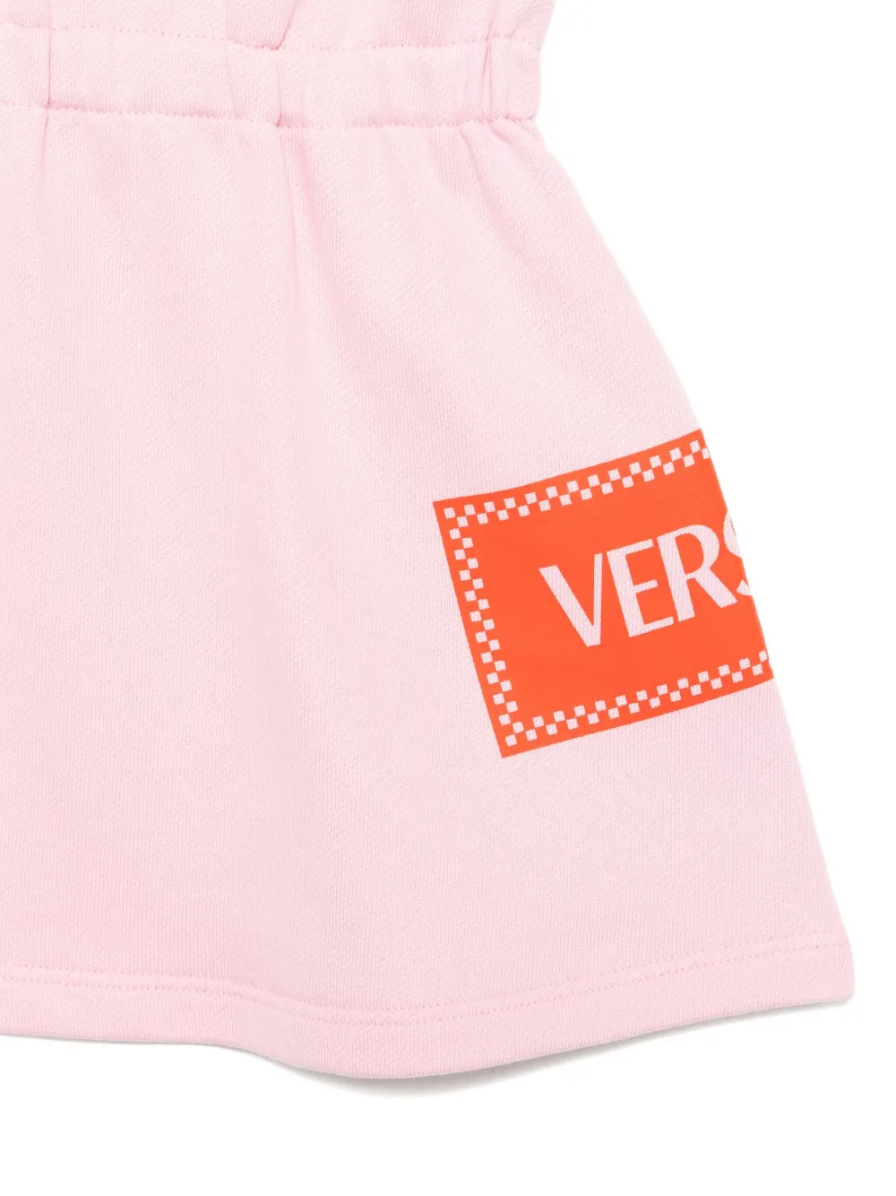 Платье-толстовка с логотипом Versace Kids, розовый — фото 3