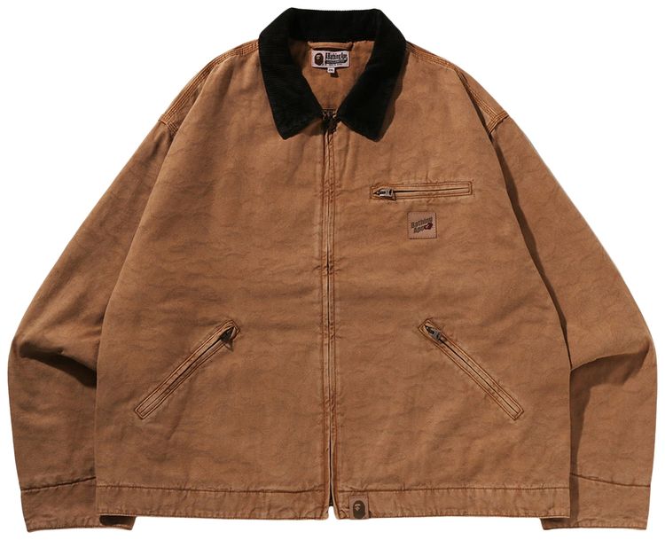 

Рабочая куртка BAPE Line Camo Jacquard Garment Dyed Padded Work Jacket, серый