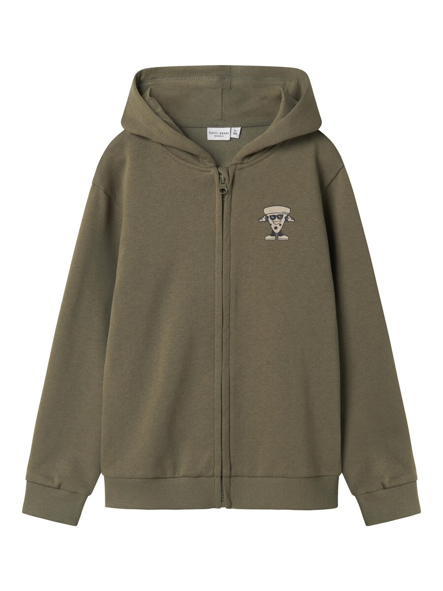 

Худи NAME IT Zip-Up Hoodie, оливковый