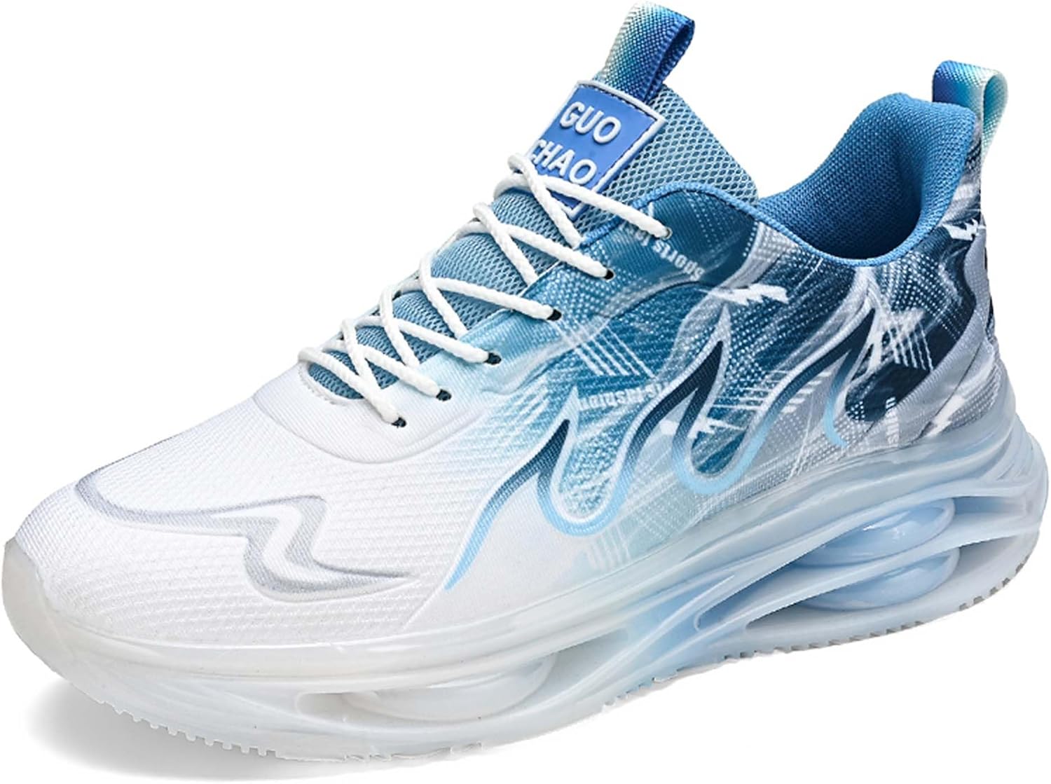 

Мужские беговые кроссовки с амортизацией, спортивные слипоны для ходьбы, легкие, дышащие, противоскользящие, удобные модные кроссовки для мужчин Generic, синий