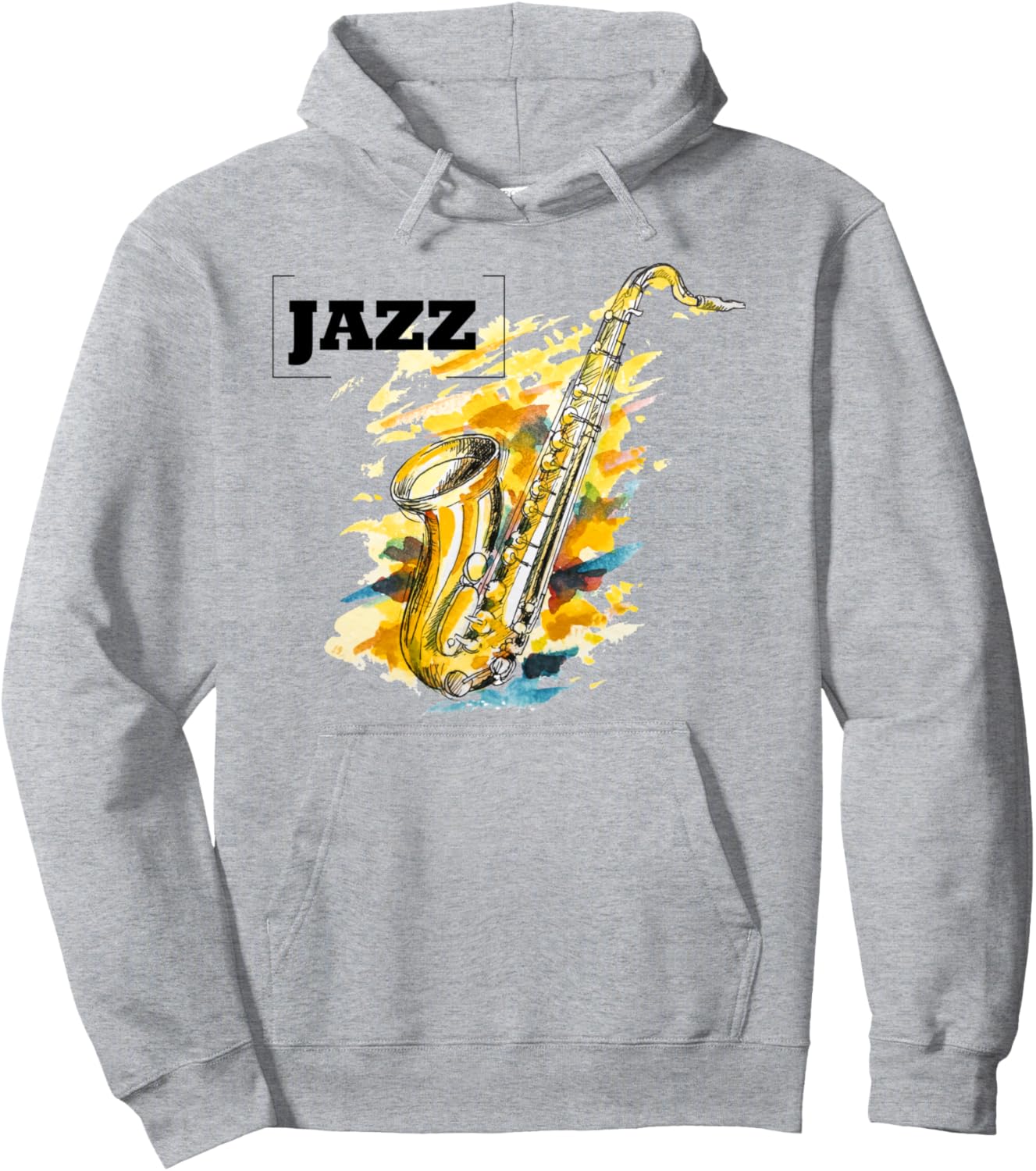 

Худи с изображением джазового саксофона, серое Saxophone Jazz, Серый, Худи с изображением джазового саксофона, серое Saxophone Jazz