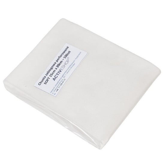 

Одноразовые Процедуры Перфорированные, 100 Шт. 15X20 См Белый, Active Shop