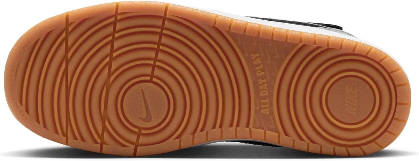 Кроссовки Nike Kids' Court Borough Mid 2, черный/серый/белый/коричневый — фото 4