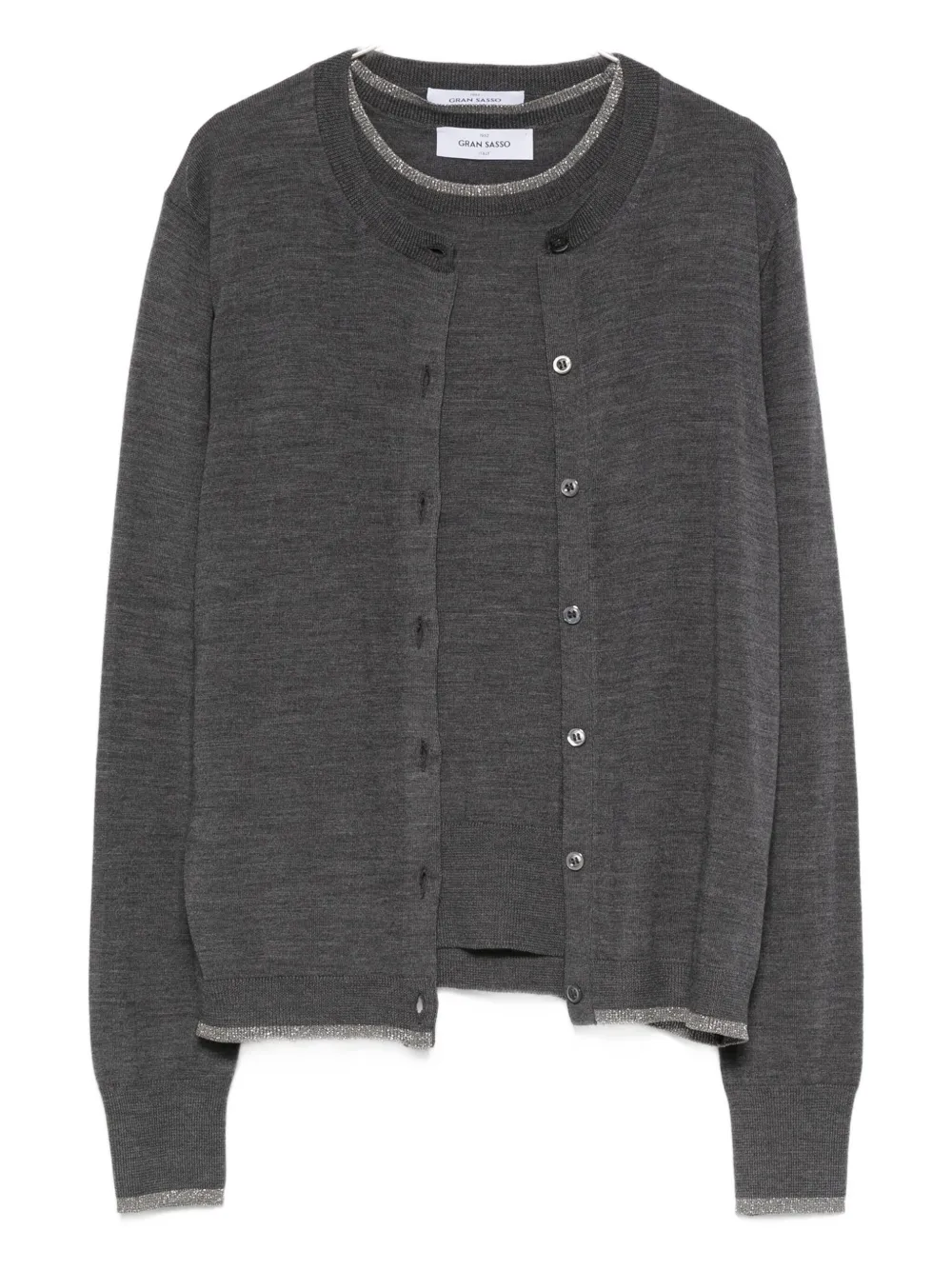 

Кардиган на пуговицах в комплекте Gran Sasso, серый