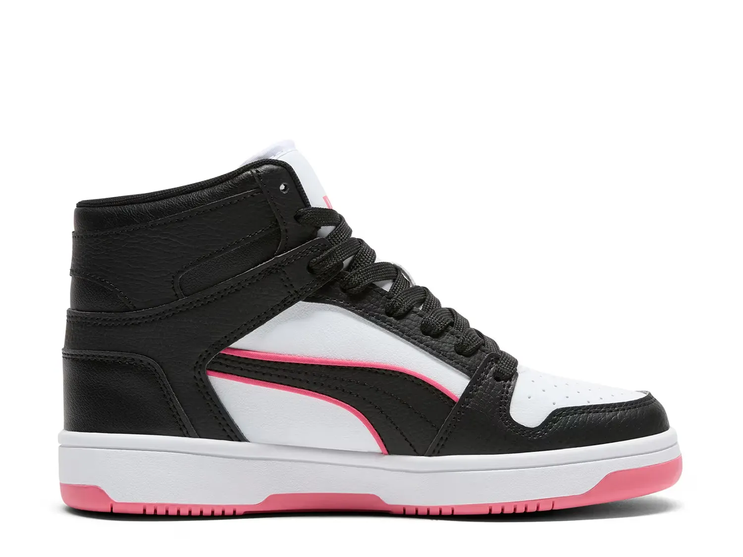 Кроссовки Rebound Layup - женские Puma, White/Black/Pink — фото 4