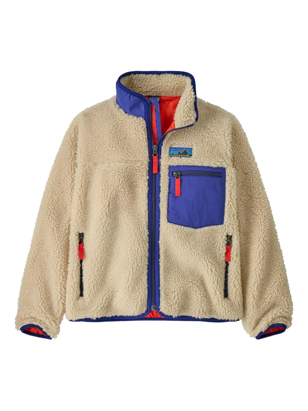 

Флисовая куртка на молнии Patagonia Kids, нейтральный