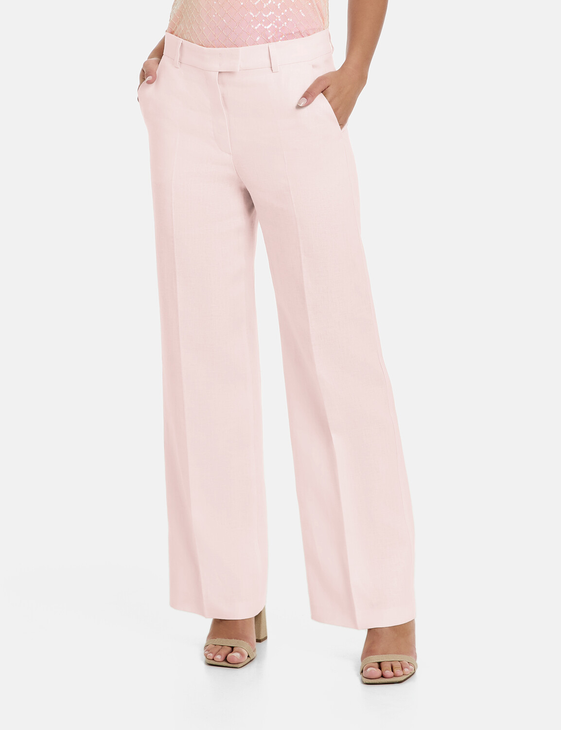 

Брюки Gerry Weber Hose Tuch/Kombi lang, цвет Pearl Blush