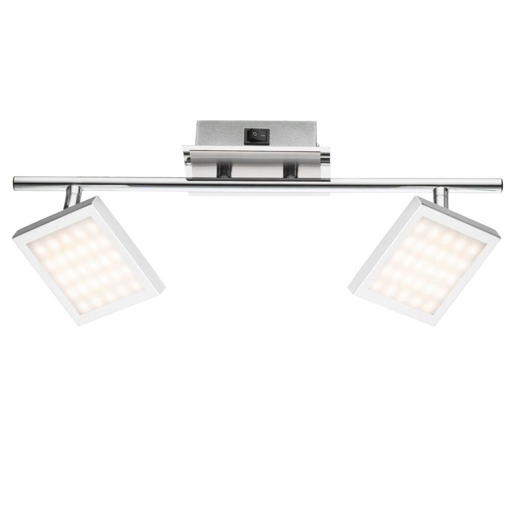 

Потолочный светодиодный светильник, хром, подвижные споты, L 40см etc-shop, серебро