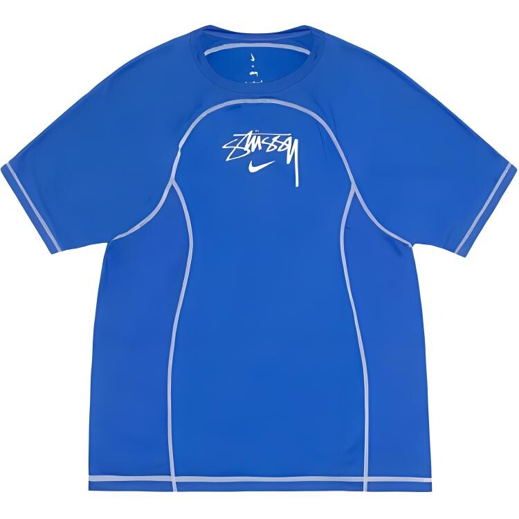 

Stussy Футболка унисекс синяя Nike, синий