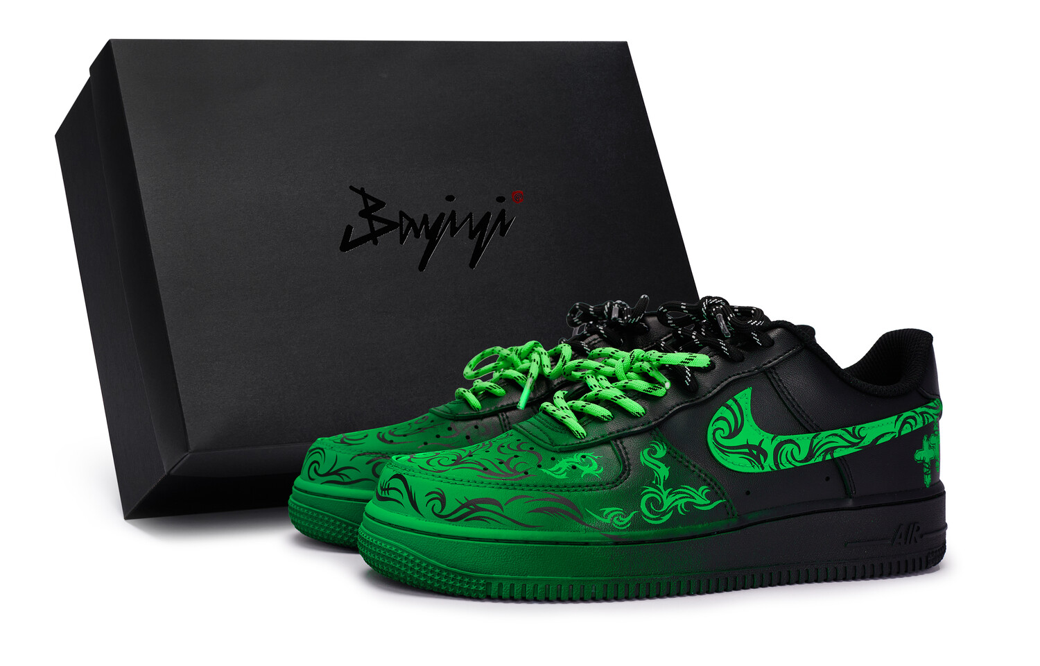 Кроссовки Air Force 1 для скейтборда, унисекс, низкие, зеленый Nike