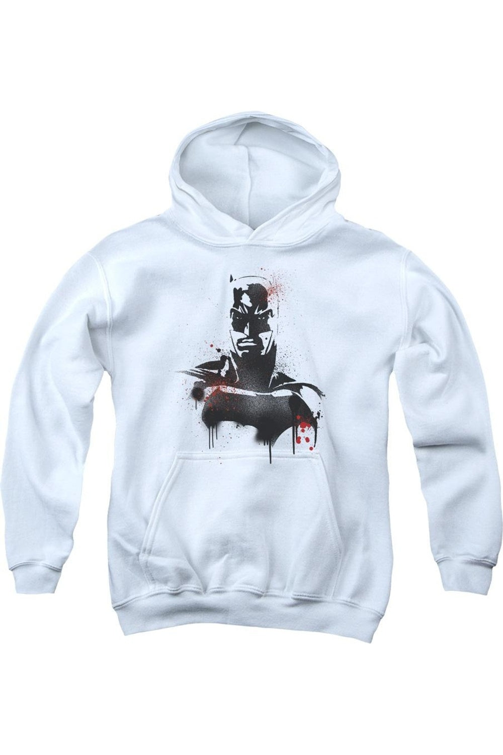 

Бэтмен против Супермена: худи с принтом Бэтмена для молодежи Gildan, белый