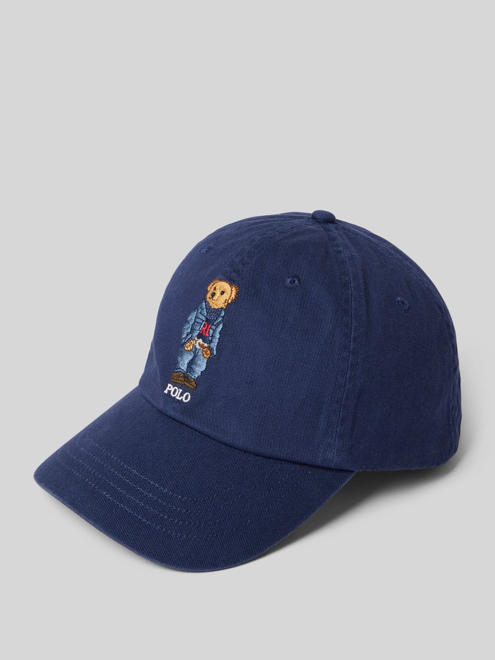 

Бейсболка с рисунком и вышитой этикеткой Polo Ralph Lauren, темно-синий