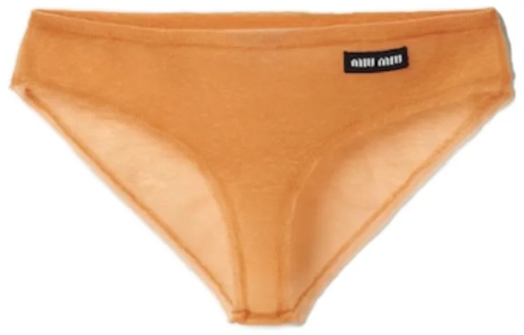 MIU MIU Женские трусы 1 шт абрикосовый желтый