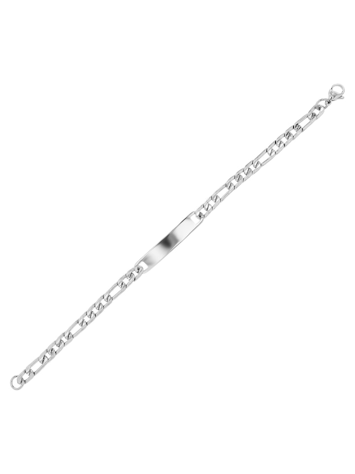 

Adeliás Женский браслет из нержавеющей стали, 18 см, серебристый