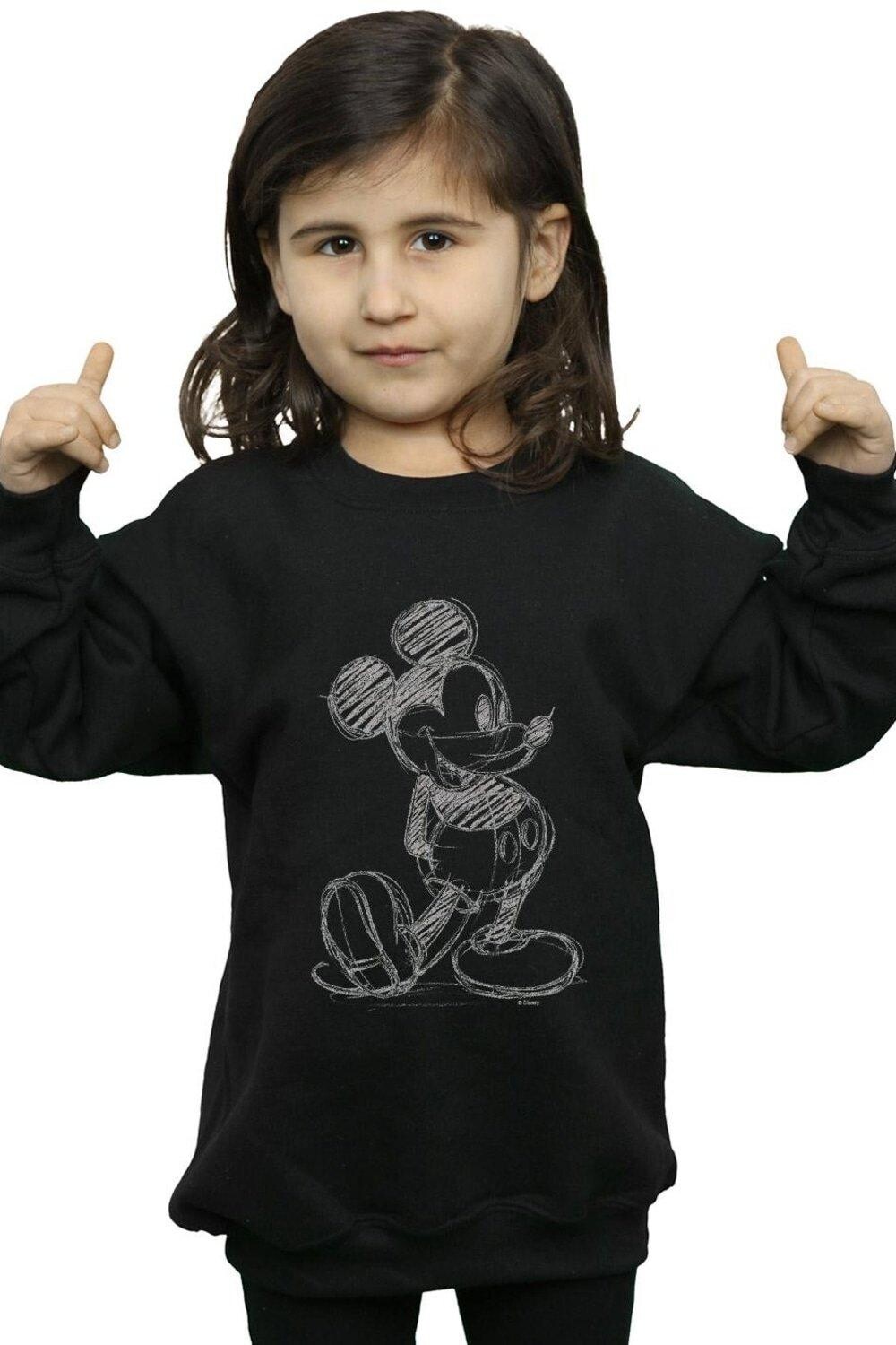

Толстовка с рисунком Микки Мауса Disney, черный