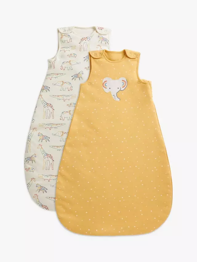 

Детский спальный мешок John Lewis Safari Rainbow Baby 2 шт, цвет yellow/multi