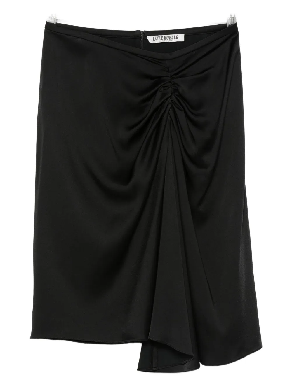

Юбка асимметричного кроя со сборками Lutz Huelle, черный