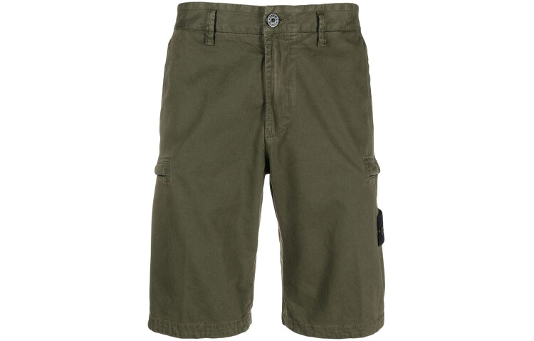 

Повседневные шорты мужские оливковые Stone Island, оливковый