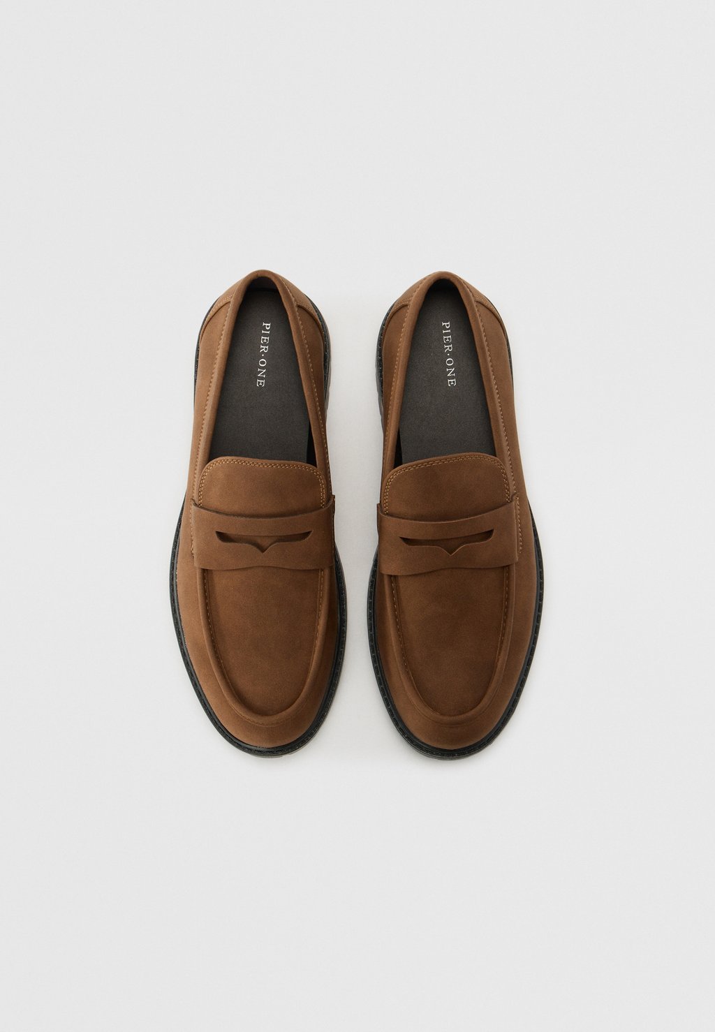 Слипоны UNISEX - Moccasins Pier One by Zalando, коричневый — фото 4