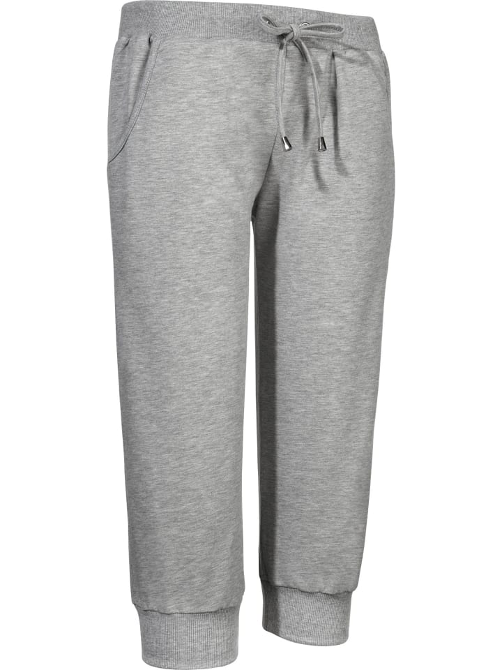 

Erwin Müller Спортивные брюки-капри серого меланжевого цвета