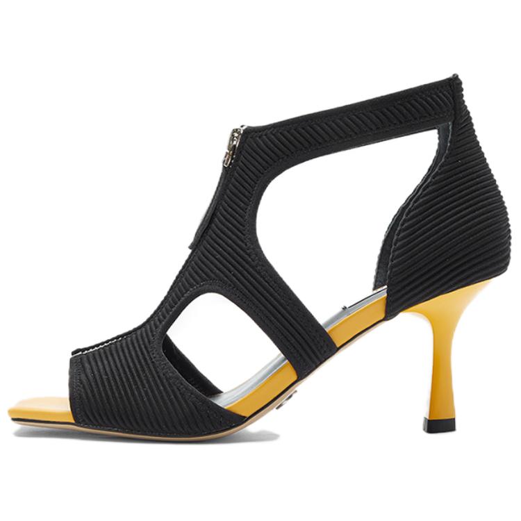 NINE WEST Женские сандалии на одной застежке высотой 7,5 см черные, цвет Black