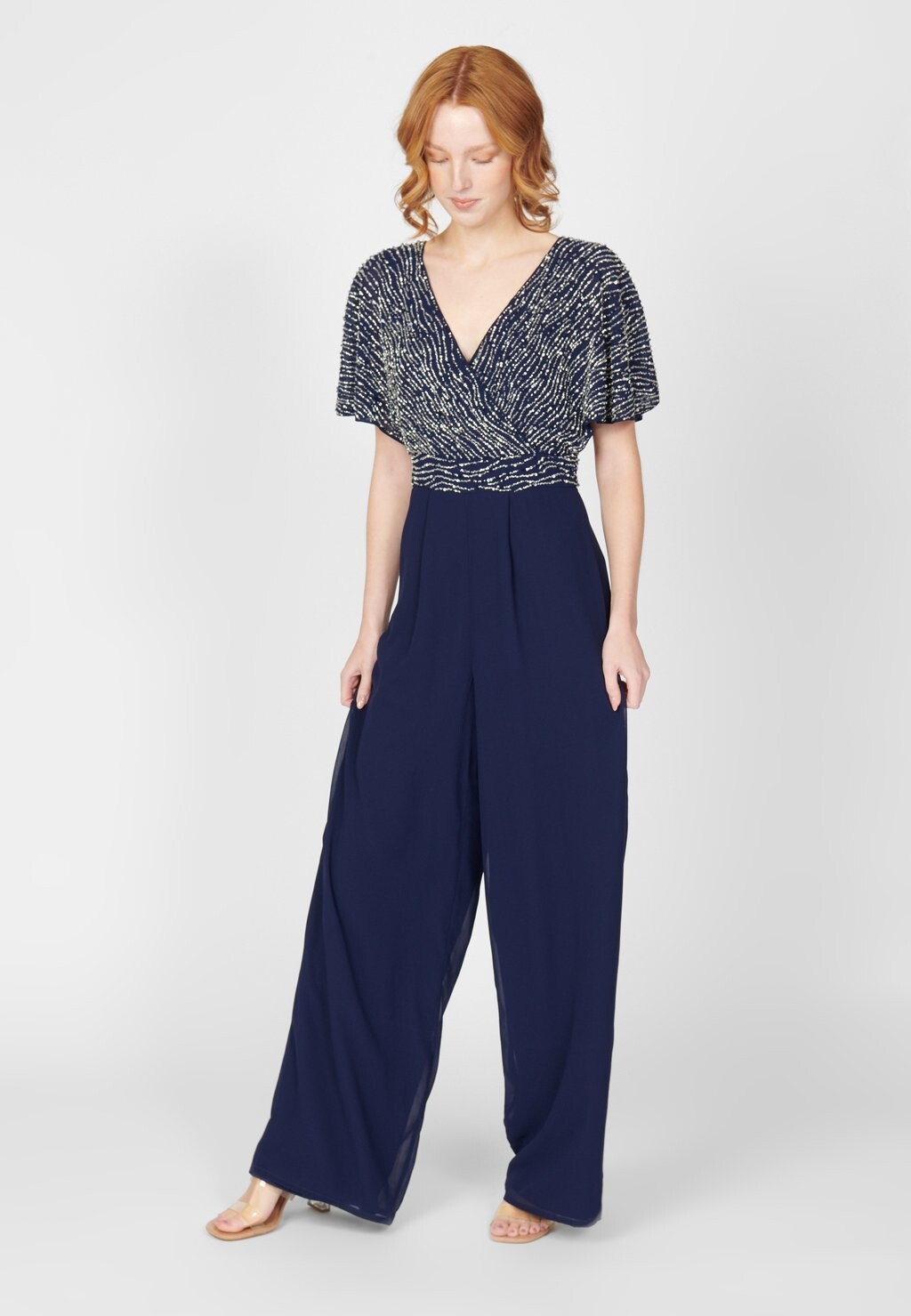 

Комбинезон Embellished Sequins BEAUUT, цвет mid night blue