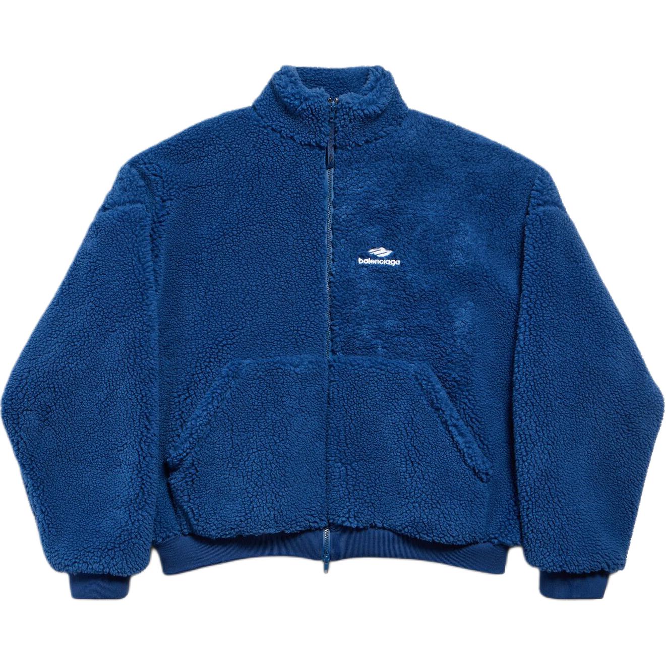 

Пальто FW25 с бархатистой текстурой, стандартный крой, мужское Balenciaga, светлый sea синий