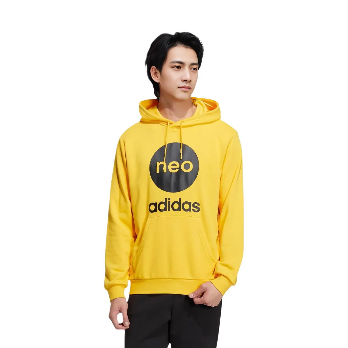 Толстовка унисекс желтая Adidas Neo, желтый — фото 2