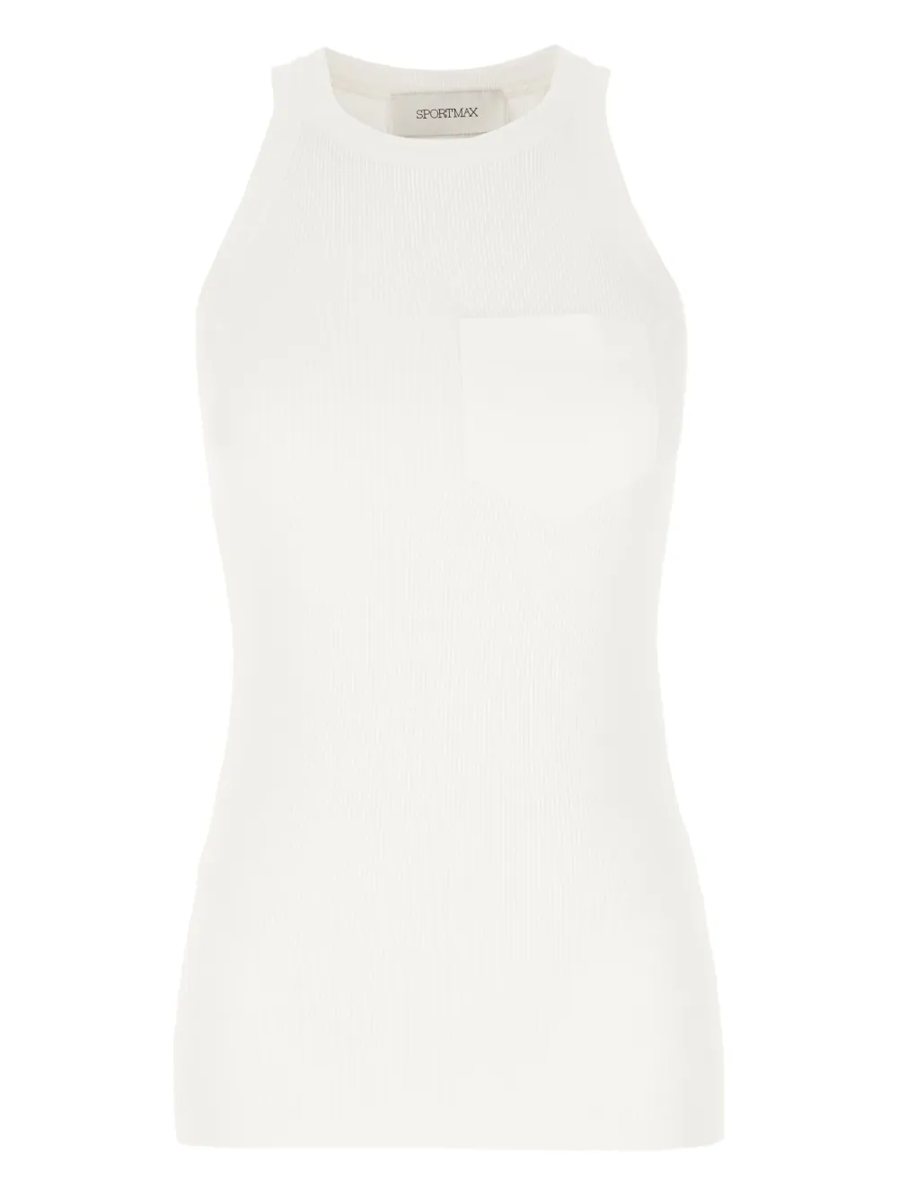 

Топ в рубчик SPORTMAX, белый