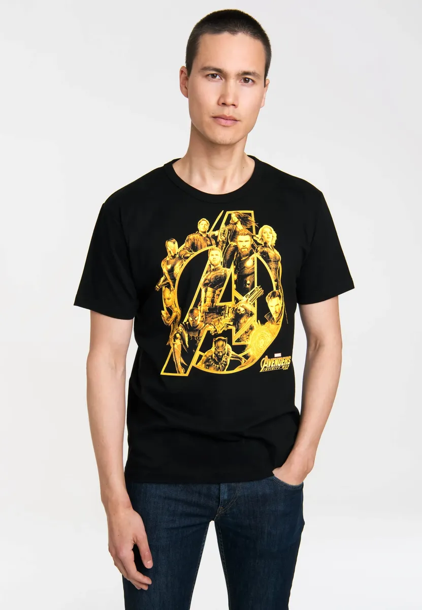 

Футболка Logoshirt "Avengers Infinity War", с принтом спереди, черный