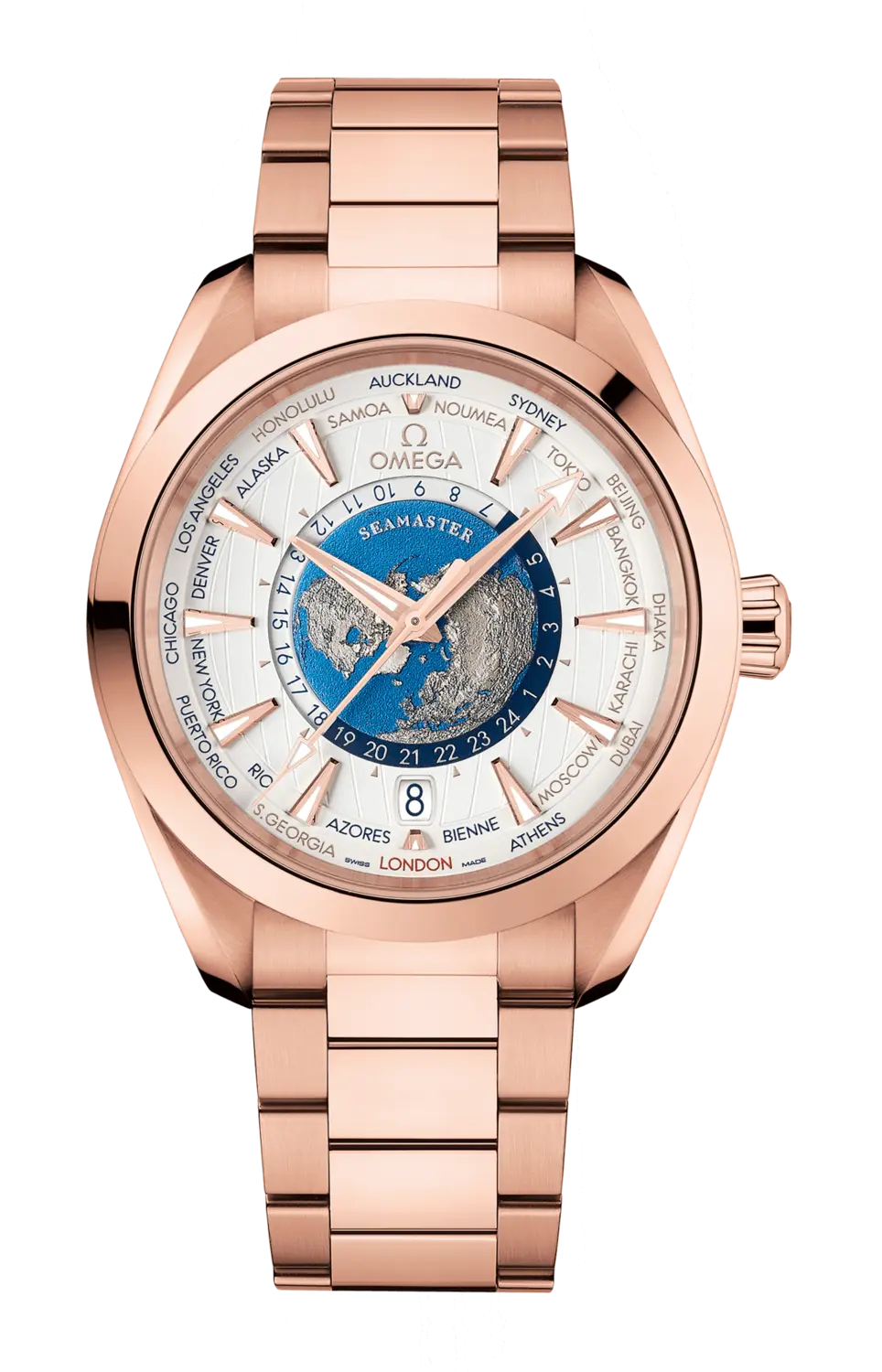 

Часы seamaster aqua terra 150m co axial master chronometer gmt worldtimer 43 мм Omega