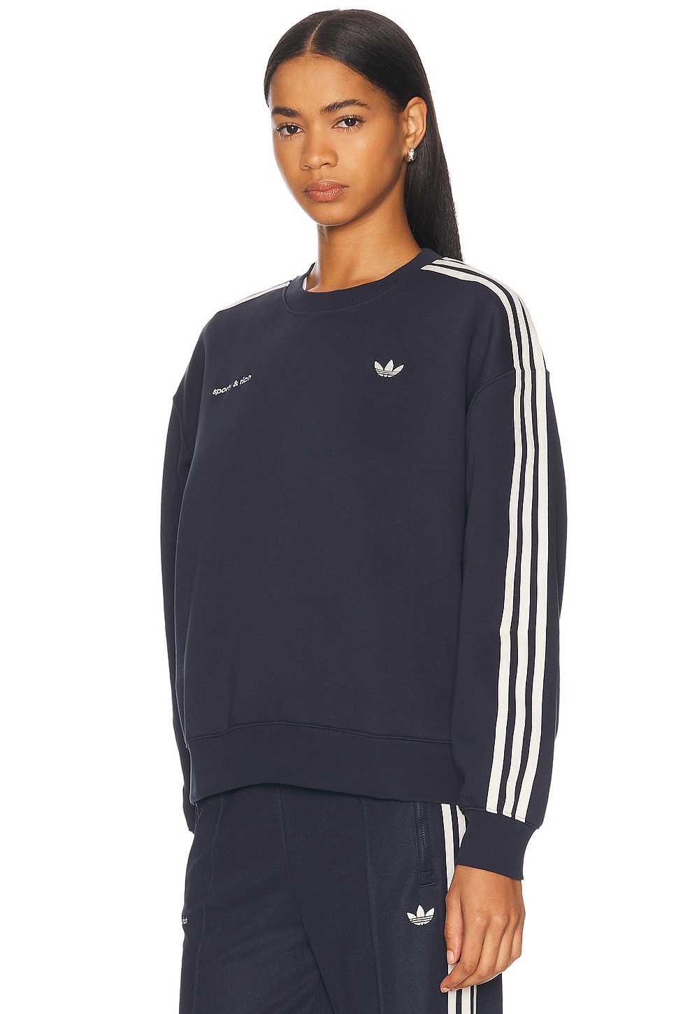 Спортивный свитшот Sporty & Rich Adidas Originals, Blue — фото 3