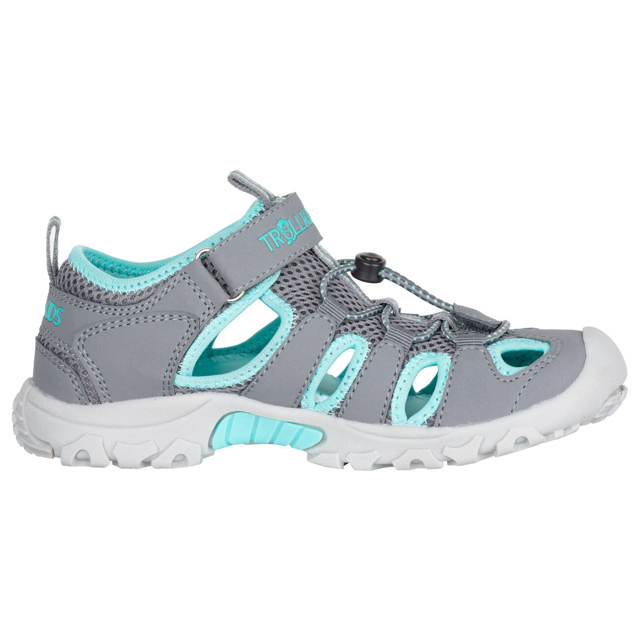 

Сандалии Trollkids Kristiansand Sandal, цвет Grey/Mint