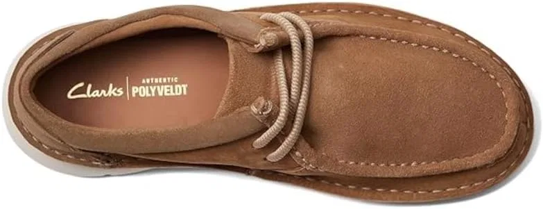 Мужские модные кроссовки Clarks Colehill из нубуковой кожи Easy, Dark Sand — фото 4
