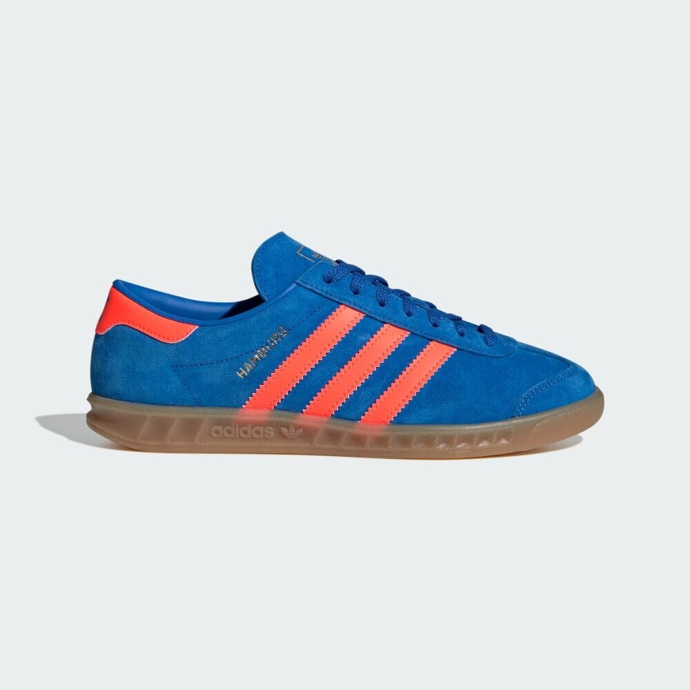 

Кроссовки Adidas HAMBURG, цвет Bluebird/Solar Orange/Gum