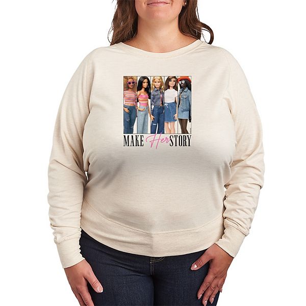 

Футболка с длинным рукавом French Terry Plus Size Barbie